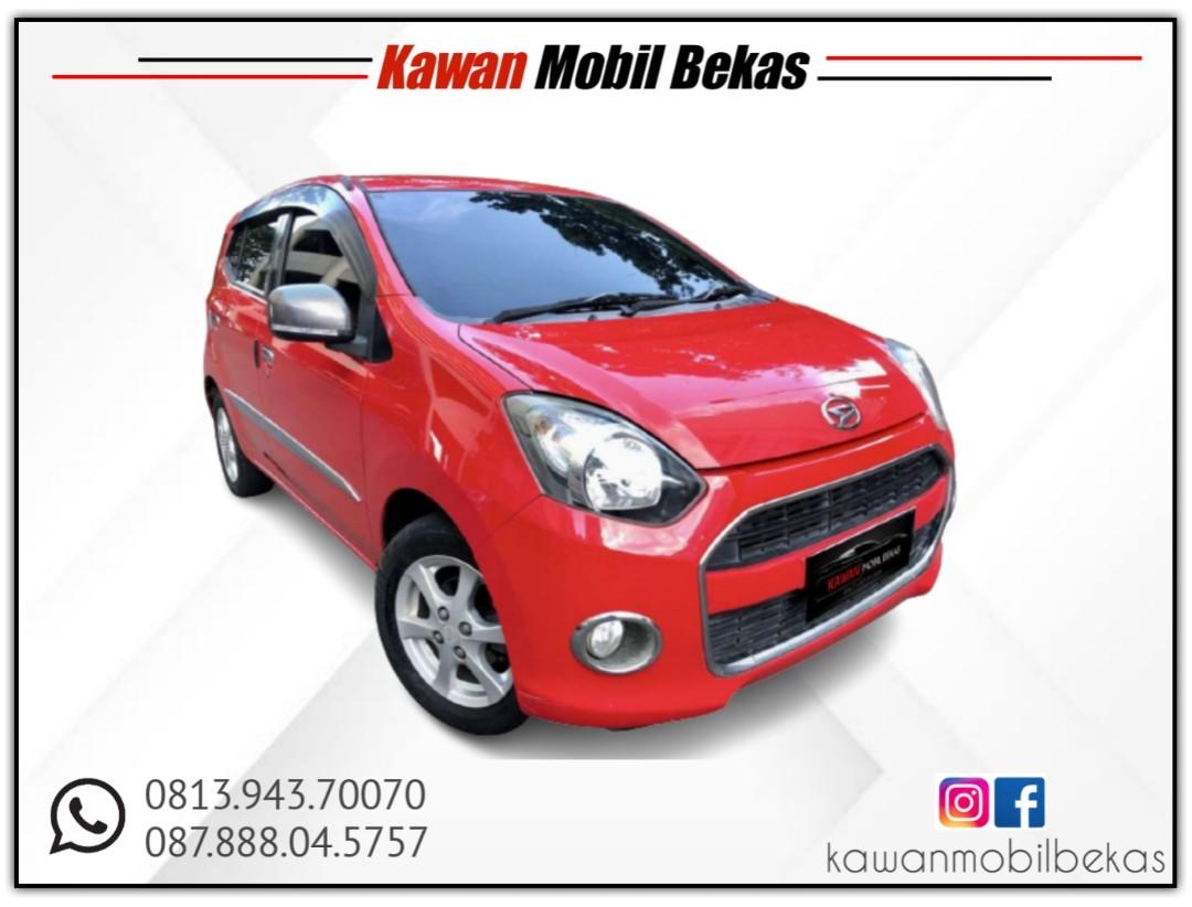 DAIHATSU AYLA 1.0 X AT 2015 MERAH kondisi mobil istimewa ...