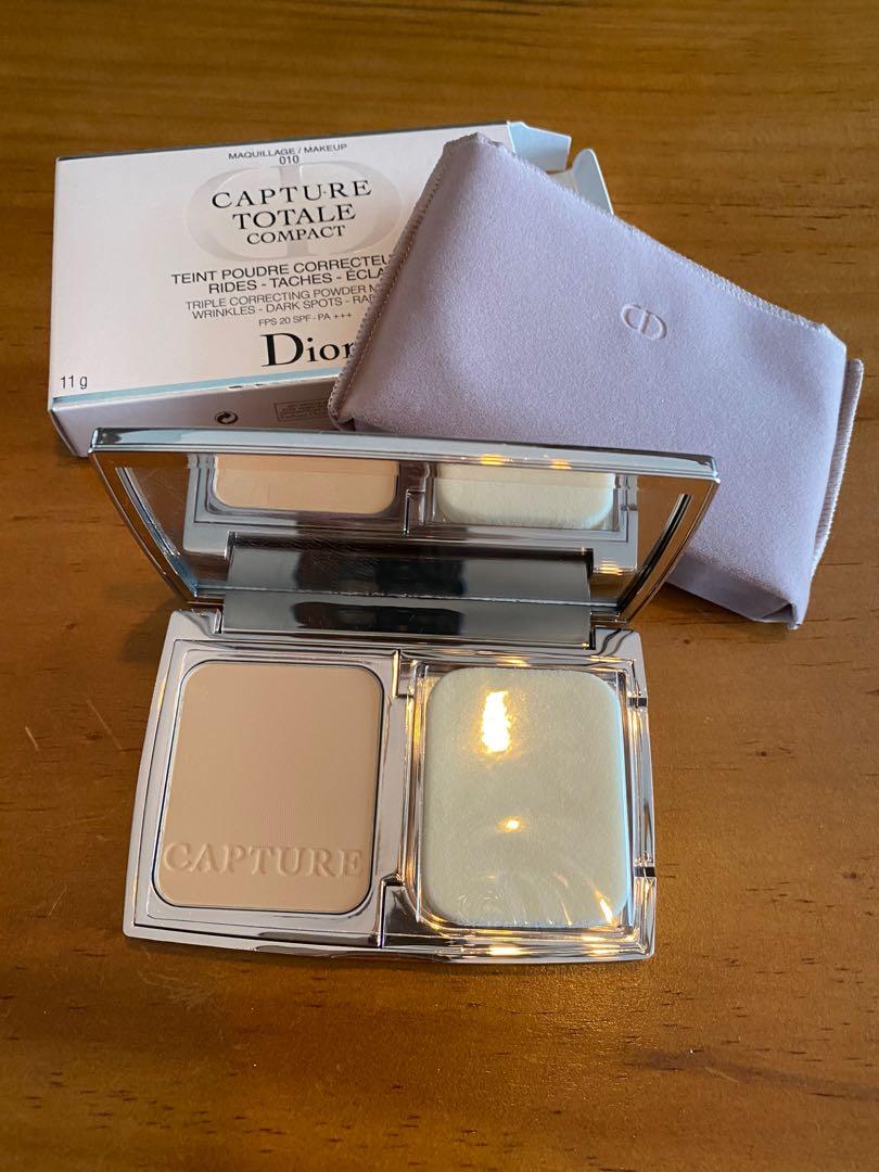 Dior 010 Ivory Capture Totale Triple Correcting Powder Foundation Compact