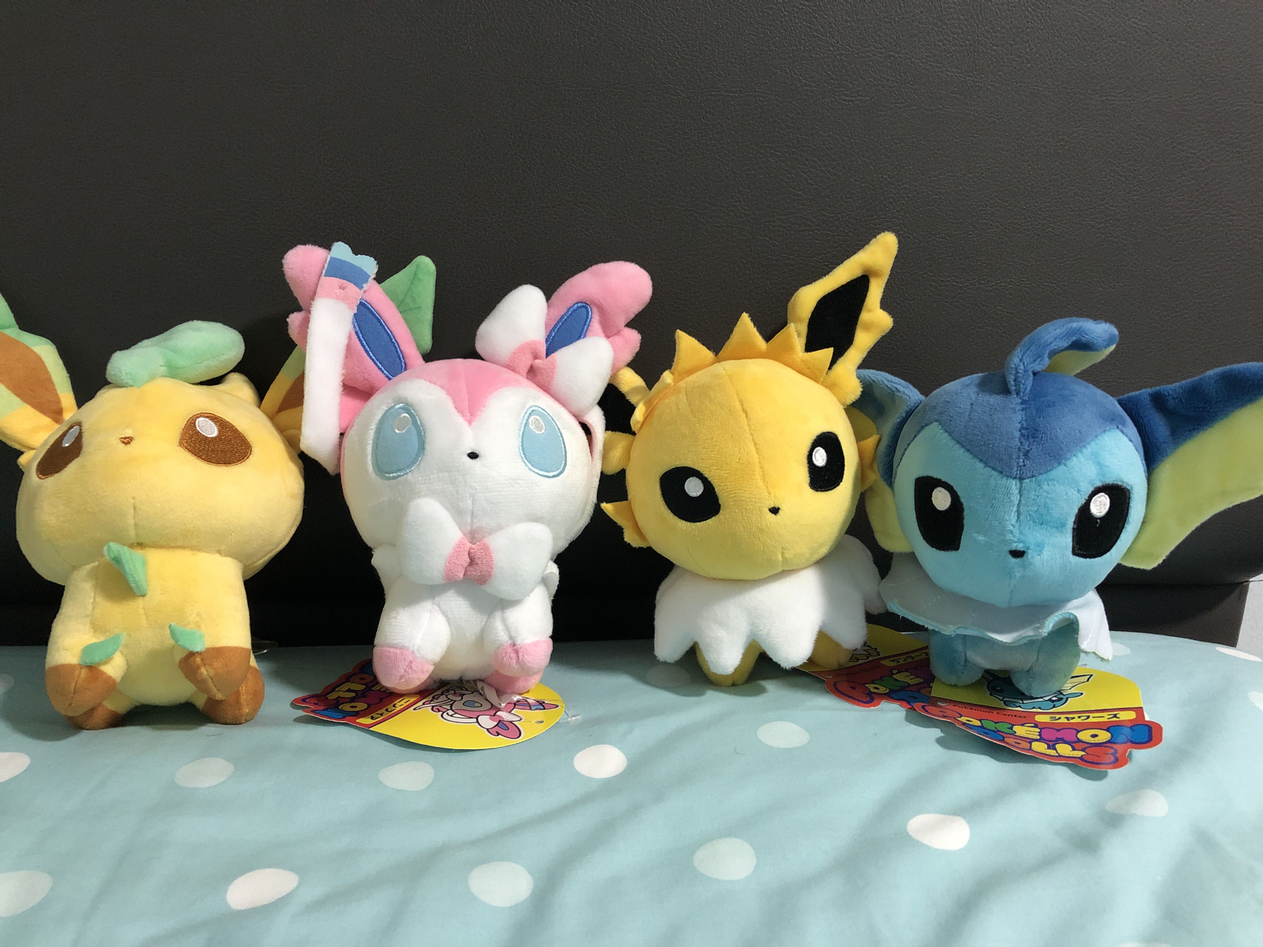 Eevee Evolution Plushie Leafeon Sylveon Jolteon Vaporean Sentosa Eevee Adventure Event