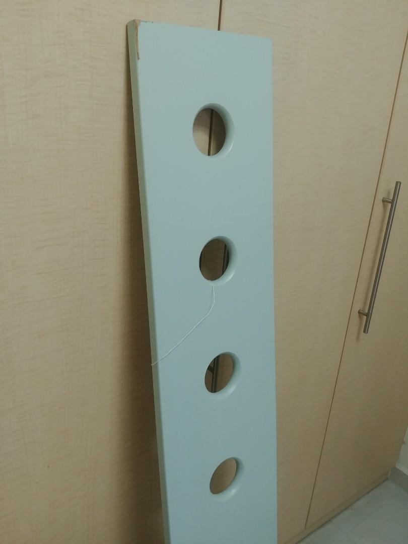 FLEXA WHITE extra height bunk bed ladder with extenders and mint green