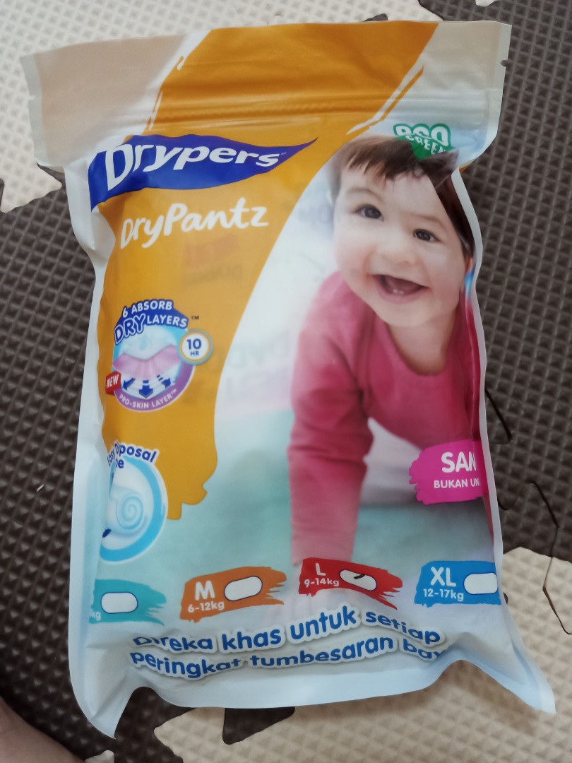 Free Drypers pull up pants L size 