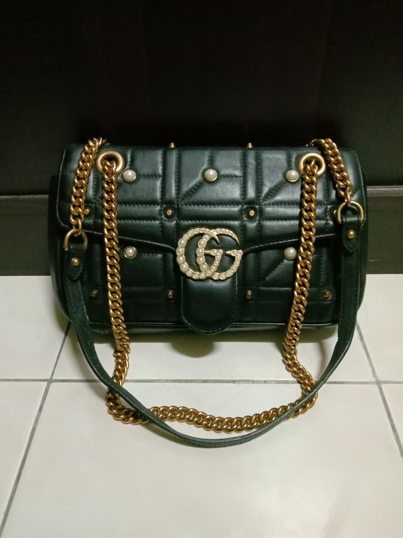 Gucci marmont studded bag hot sale