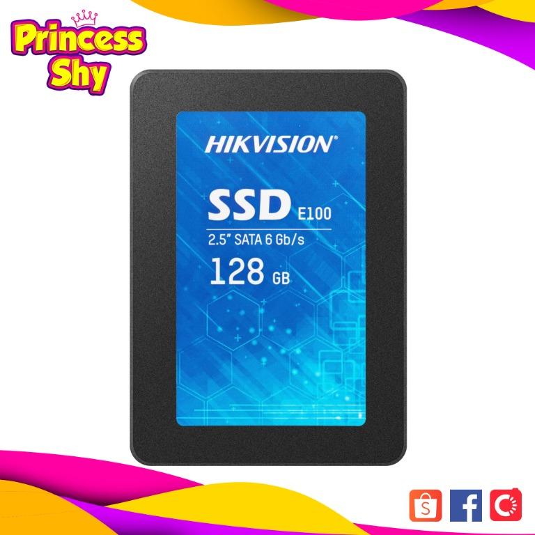 HIKVision / Hiksemi E100 128GB 2.5" Solid State Drive Internal SSD (Category: Computer Parts) located in San Juan City. Submitted by princessshyph (Listing ID 1142724425, Image 1). Description: Digital storage capacity 128 GB Brand Hikvision Connectivity technology SATA Hard disk form factor 2.5 Inches Hard disk size 128 GB Form Factor 2.5 inches Reading speed 550 Megabytes Per Second Writing speed 560.0 Cache size 128 Item weight 45 Grams High-S