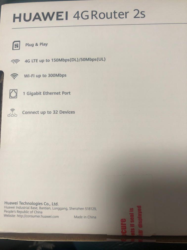 Huawei 4G Router 2s, Computers & Tech, Office & Business Technology on ...