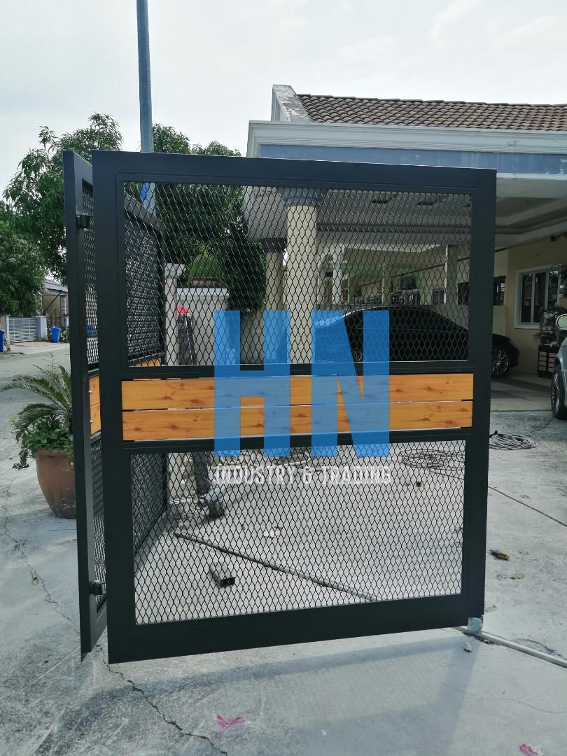Commercial Gate Design House TMG Industrial 16 Ft Bi Parting Deluxe