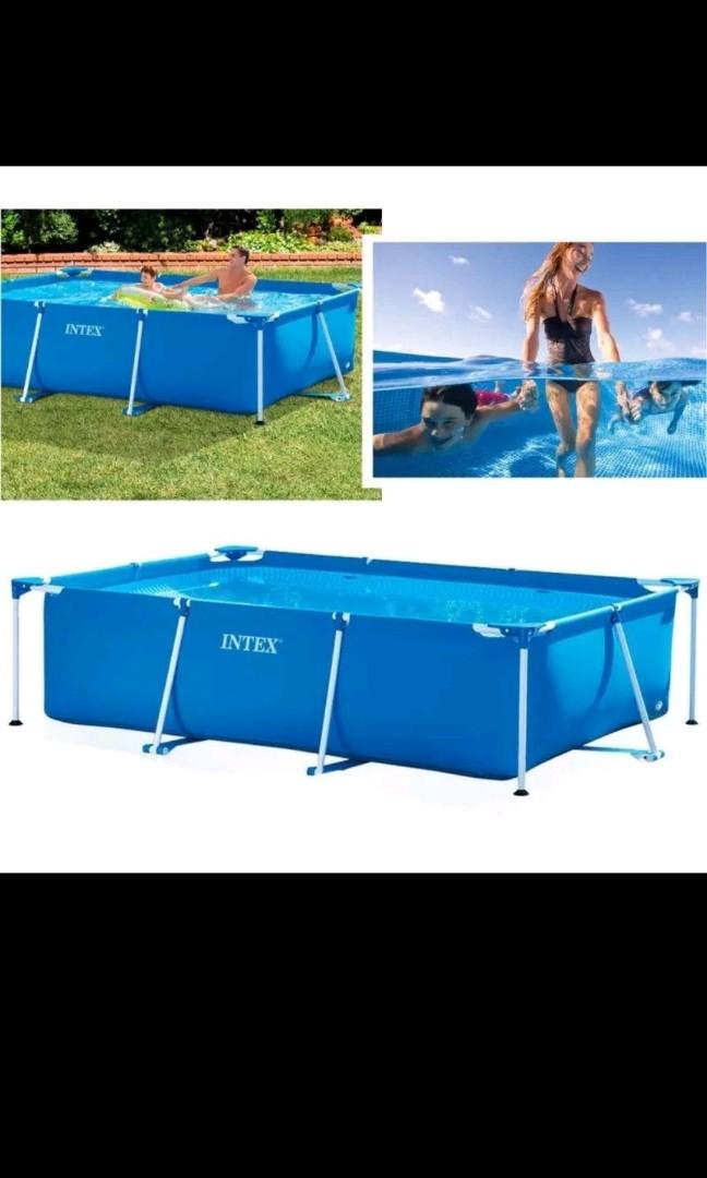 Intex 3m INTEX 3M RECTANGULAR SWIMMING POOL, Sports Equipment, Sports & Games ...