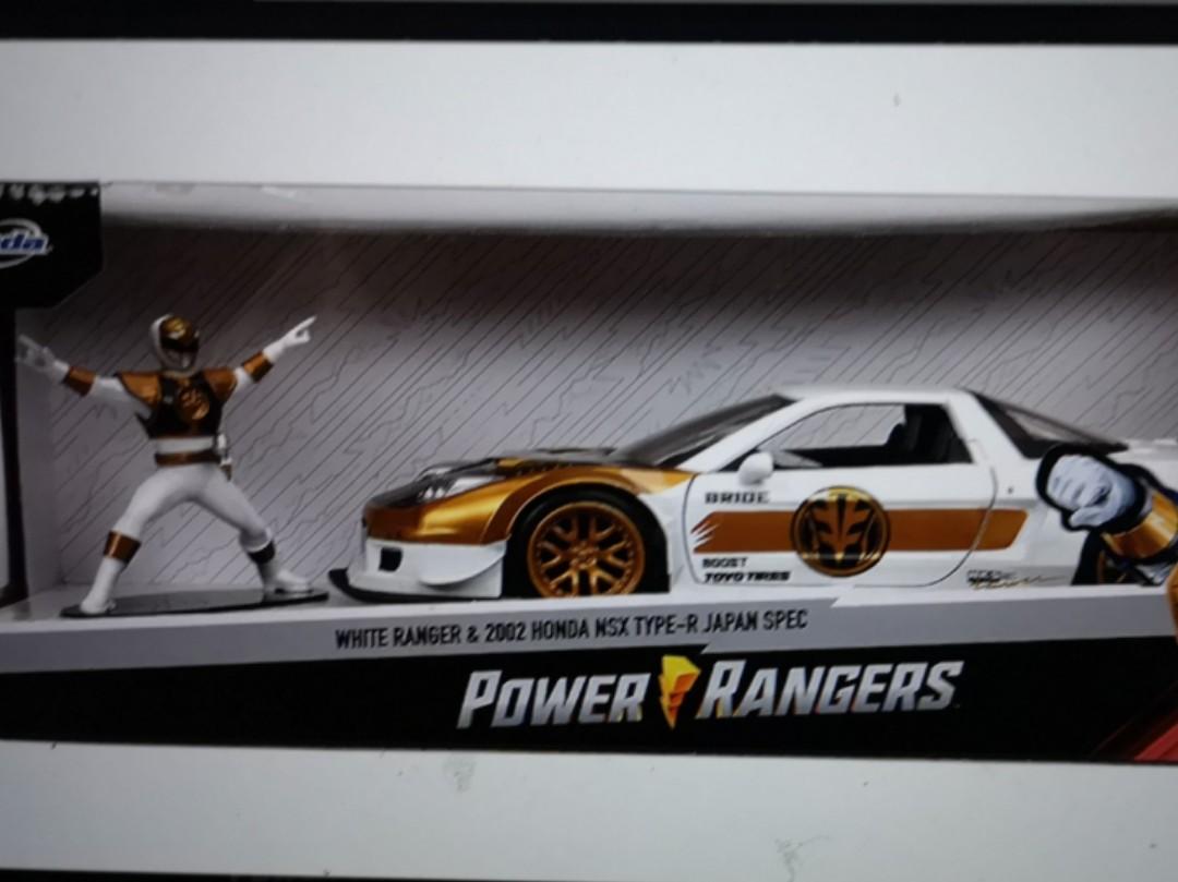 Jada Power Ranger 02 Honda Nsx Type Die Cast With 2 75 In White Or Red Or Green Ranger Figuring Everything Else On Carousell
