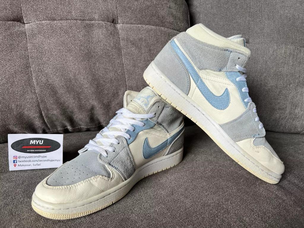 Jordan 1 hotsell mixed texture blue