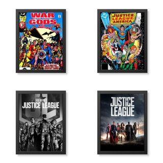 Justice League Framed Poster DC Comics Superhero Wall Decor