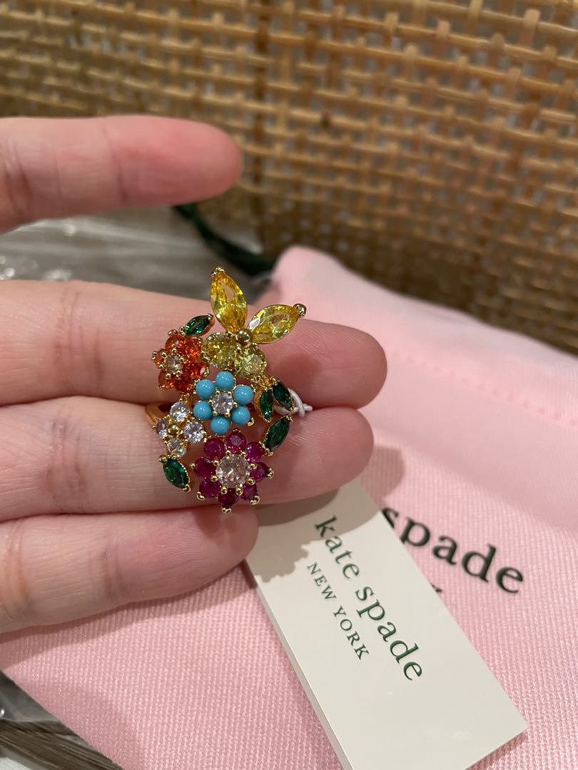Kate Spade New Bloom Statement Ring , size 5, Women's Fashion, Jewelry &  Organisers, Body Jewelry on Carousell
