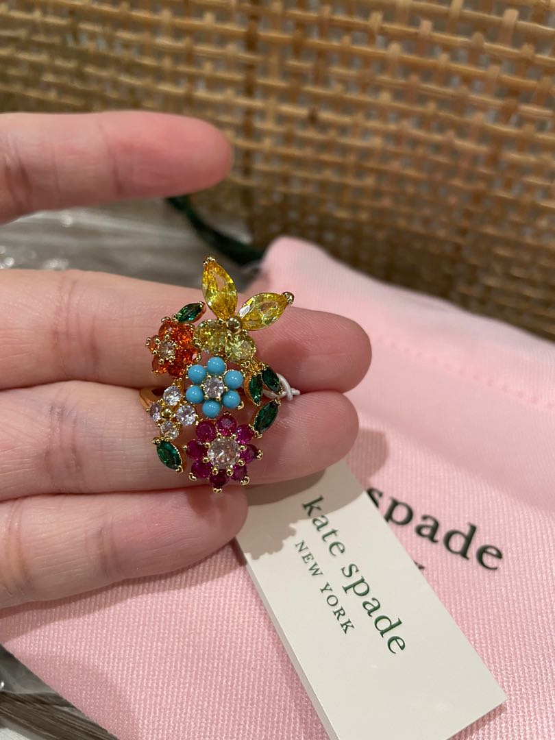 Kate spade hot sale flower ring