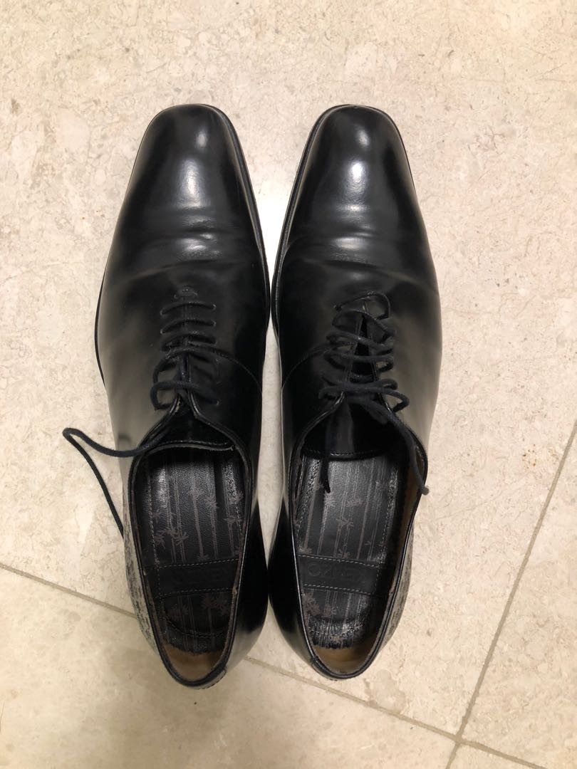 Kenzo black leather shoes clearance
