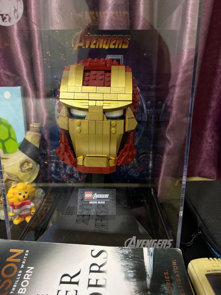 Lego iron man discount face