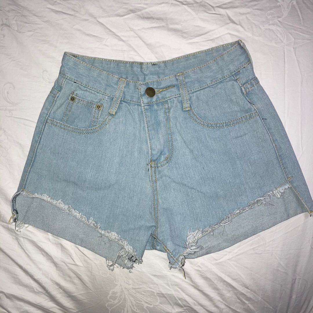 Light blue Denim Shorts, Women's 