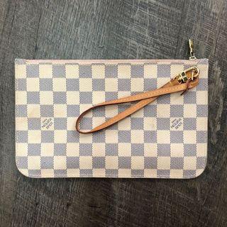 Louis Vuitton Damien Azur Canvas Neverfull MM GM Pochette Rose Ballerine Lining
