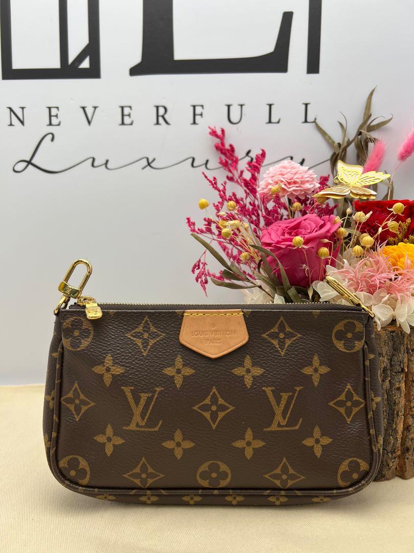 Louis Vuitton Multi Pochette Accessories Monogram Rose Clair