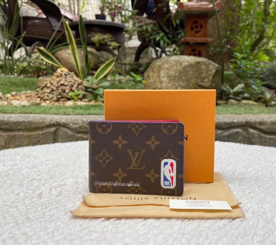 LV Virgil Abloh NBA Multiple Wallet, Luxury, Bags & Wallets on