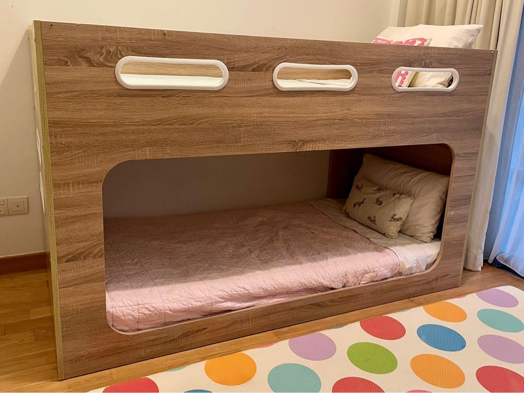 Low rise bunk bed, Furniture & Home Living, Furniture, Bed Frames
