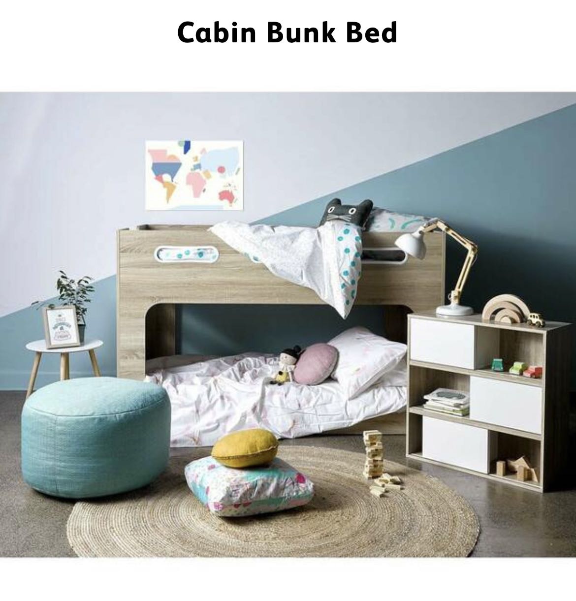Low rise bunk bed, Furniture & Home Living, Furniture, Bed Frames