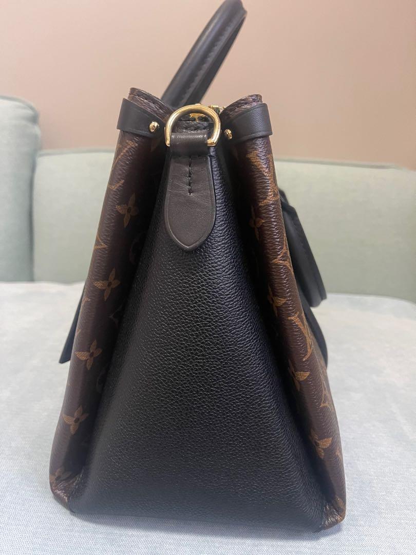 Louis Vuitton Soufflot MM Satchel Brown Monogram Black Noir Shoulder  Handbag