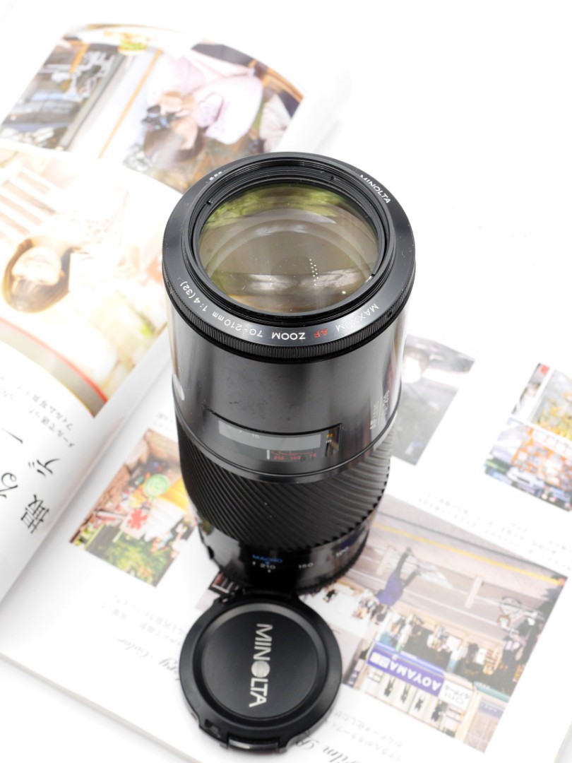 Cameras Minolta Minolta Maxxum AF Zoom Camera Lens 55mm 70-210mm 1