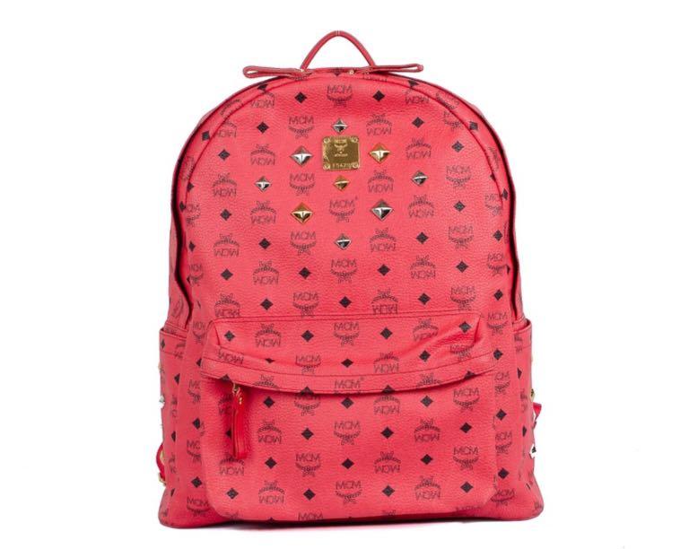 Mcm hot pink backpack deals