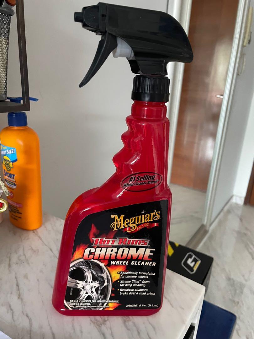Meguiar's G19124 Hot Rims Chrome Wheel Cleaner - 24 Oz Spray Bottle (Pack  of 2)