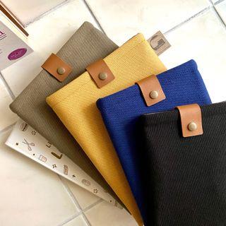 Minimalist Handmade Padded Thick Canvas Fabric Book Kindle Tablet iPad Shield Sleeve Cover Pouch