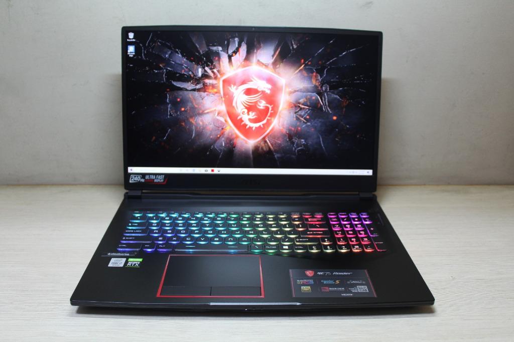 Msi GE75 17.3inch 240Hz nvidia Rtx2070 super i7-10750H Ram 32GB Gaming ...