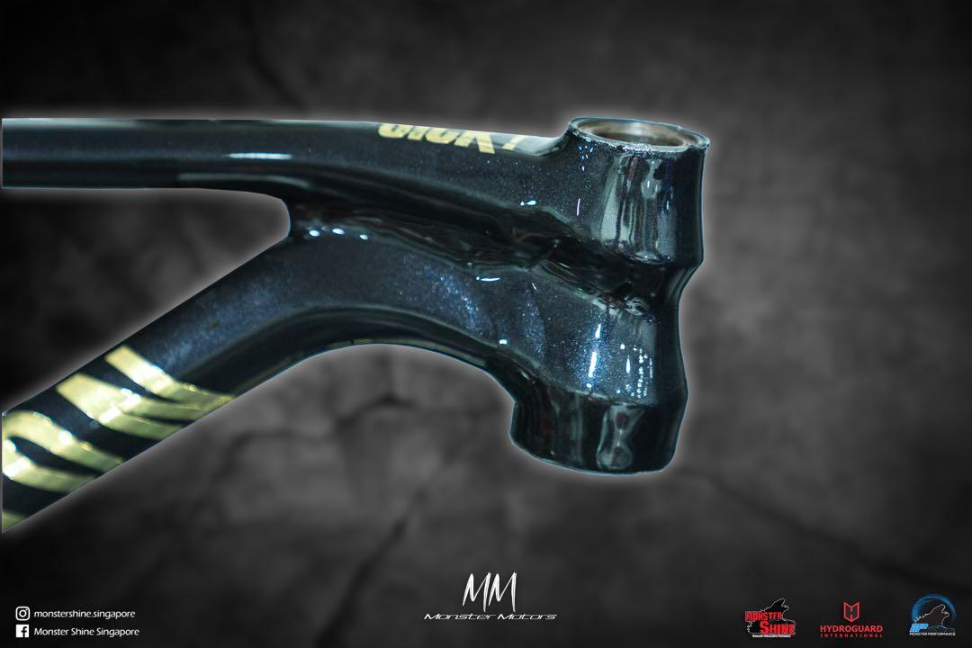 MTB spray painting mountain bike Respray paint, Sports Equipment