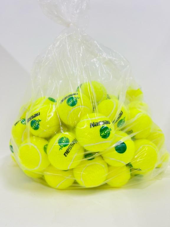 TENNIS BALL NASSAU COOL (60 Green Dot Tennis Balls), Sports Equipment, Sports & Games, Racket
