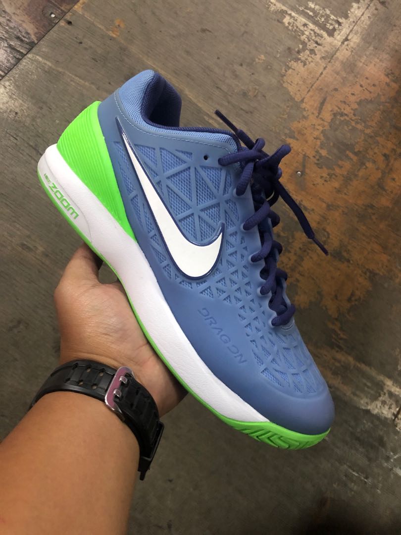 Alicia imponer enviar Nike Unisex Zoom Cage 2 Tennis Shoes Blue/Green(25.5 cm), Men's Fashion,  Footwear, Sneakers on Carousell