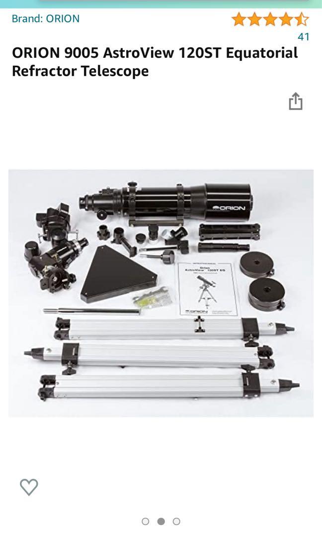ORION 9005 AstroView 120ST Equatorial Refractor Telescope