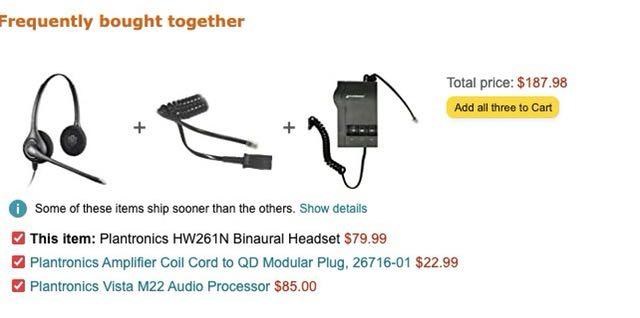 Plantronics hw261n store price