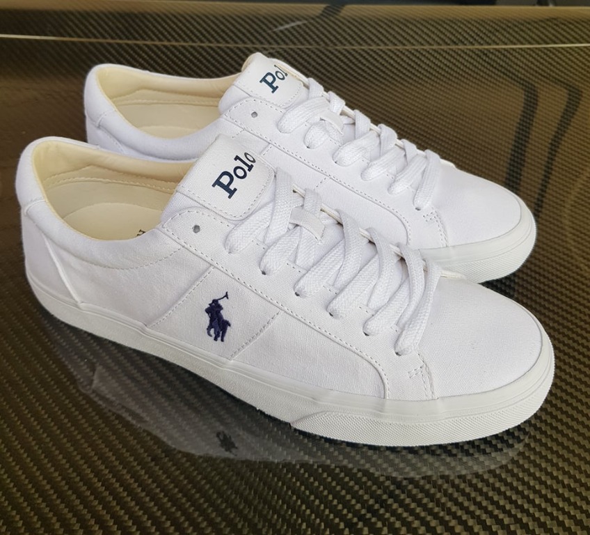 Womens white best sale polo tennis shoes