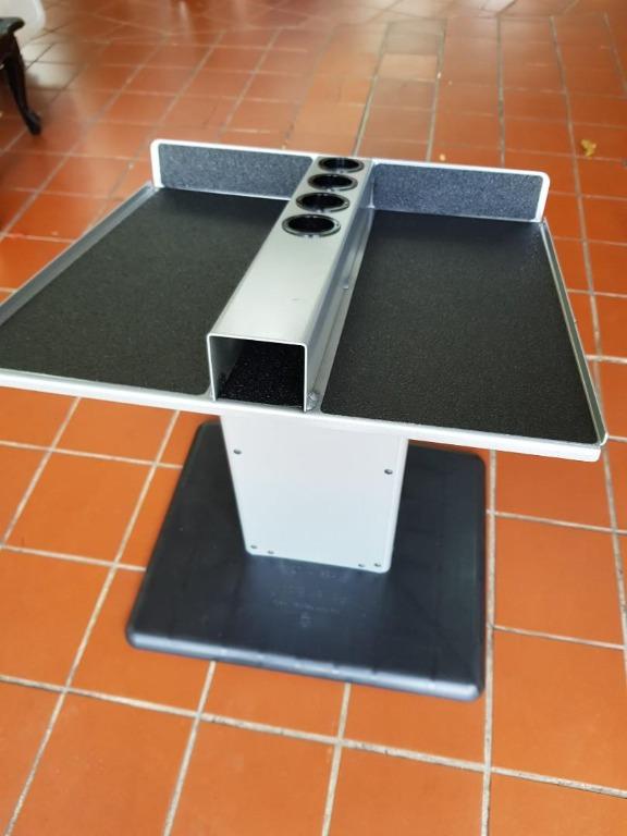 POWERBLOCK Large Column Stand Silver Black Sports Equipment