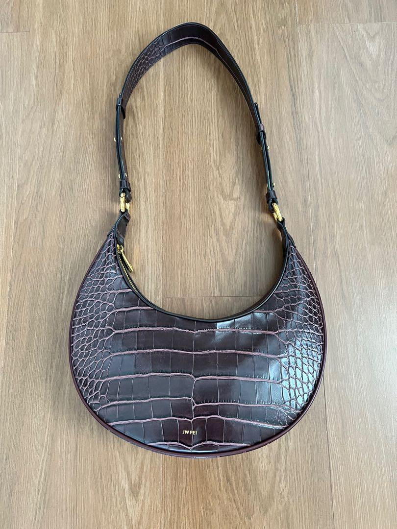 JW PEI's Instagram post: “Photo by @simplynrt Carly Saddle Bag - Brown  Croc.”