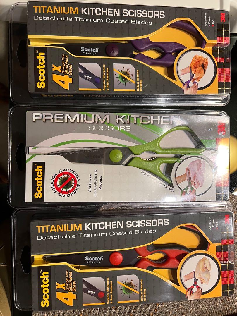 3M Scotch Titanium Kitchen Scissors, TV & Home Appliances, Kitchen