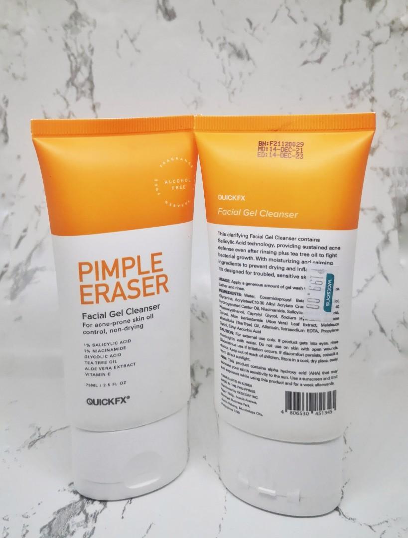 Quickfx Pimple Eraser Facial Gel Cleanser, Beauty & Personal Care, Face
