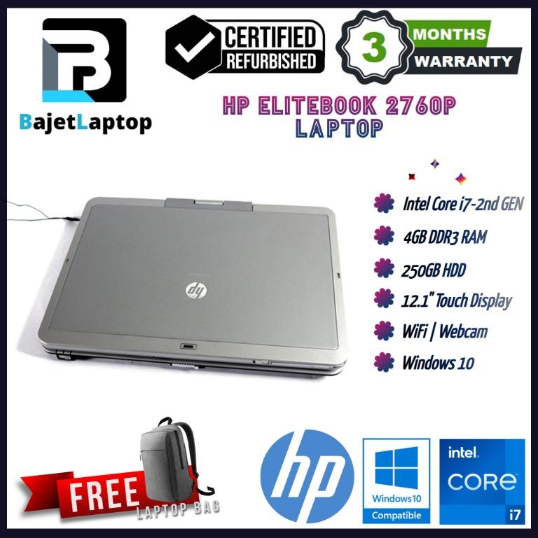 Refurbished Bajet Laptop HP Elitebook 2760p i7 2nd Gen 4GB