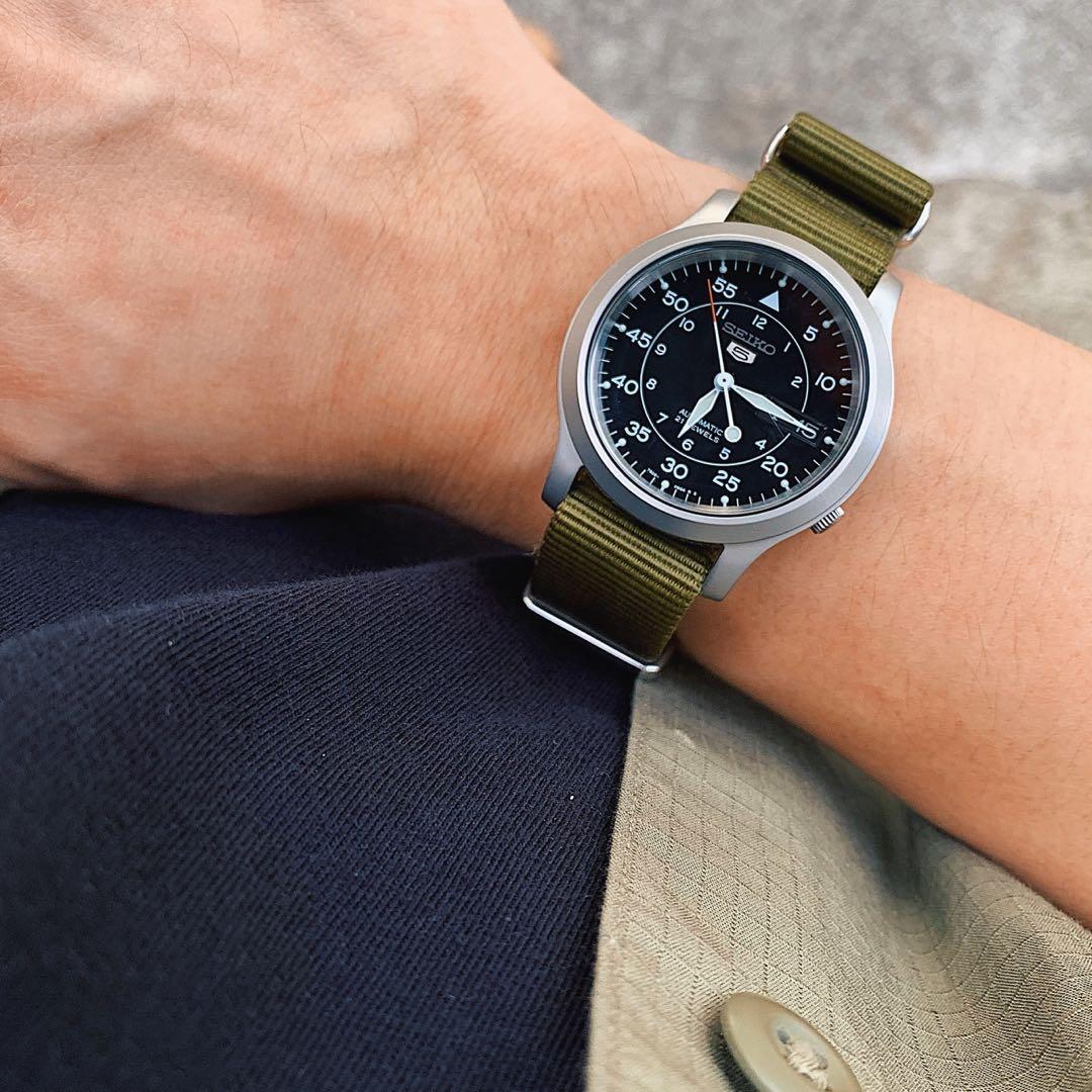 Seiko hotsell snk809 green