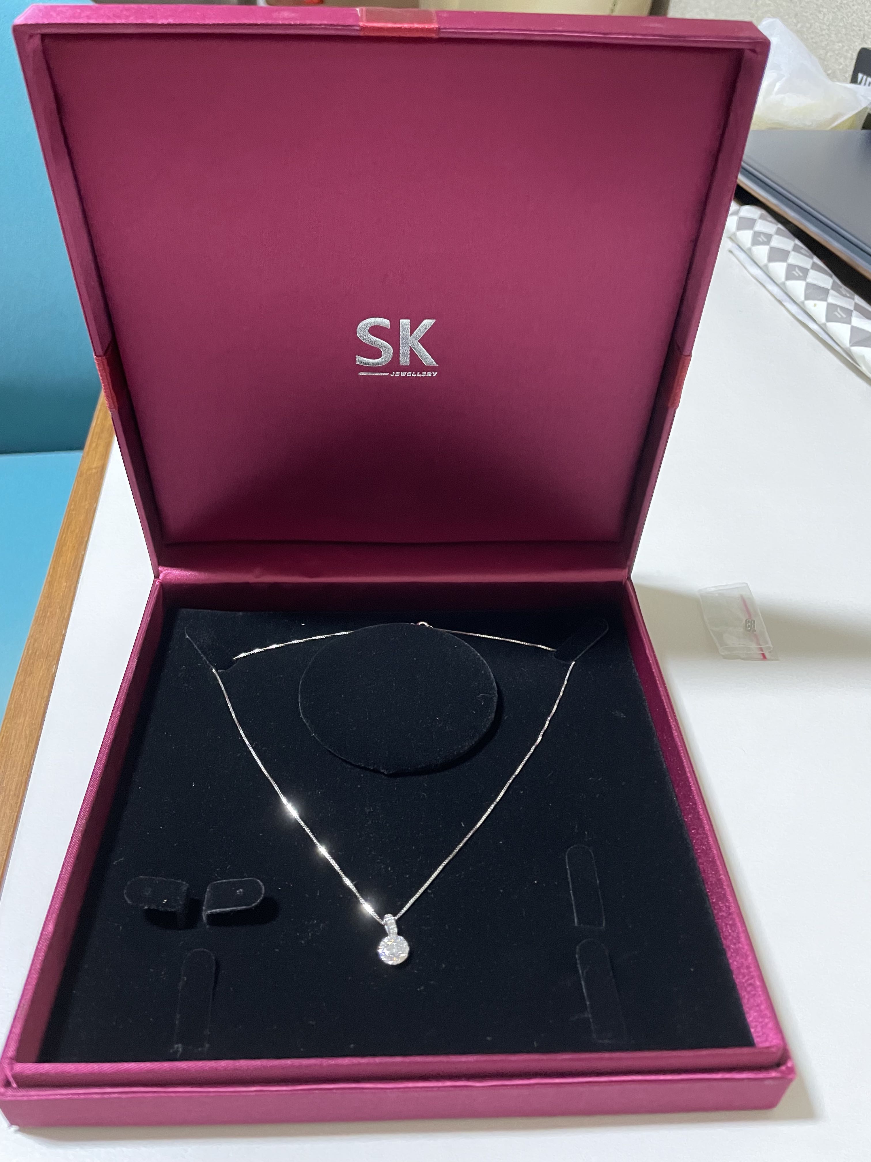 SK Star Carat Fairy Diamond Necklace 0.35 CT Women s Fashion