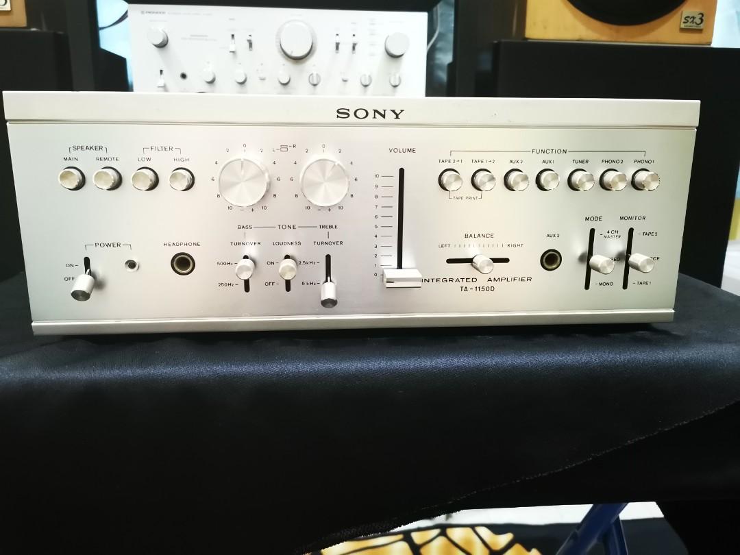 Sony TA 1150D Vintage Integrated Amplifier, Audio, Soundbars