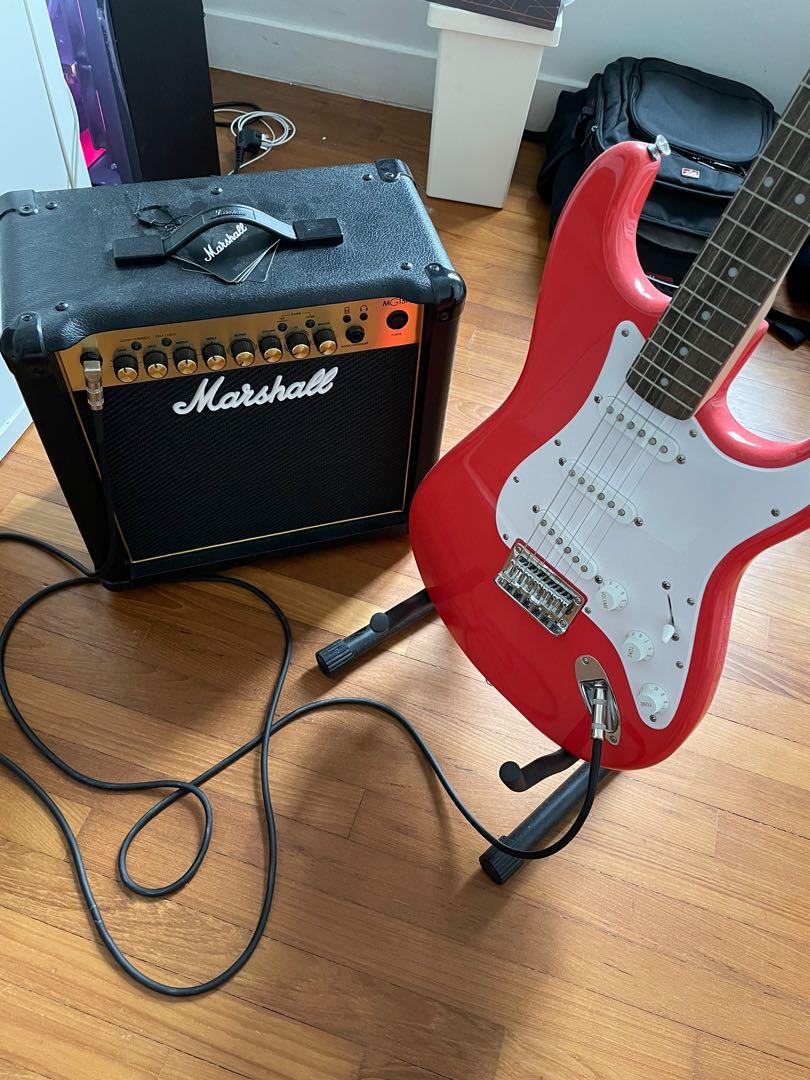 Squier Stratocaster electric guitar (with amp and everything), Hobbies