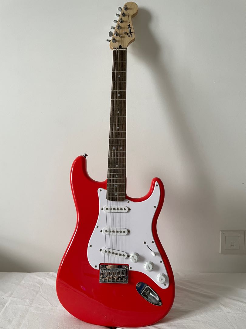 Squier Stratocaster electric guitar (with amp and everything), Hobbies