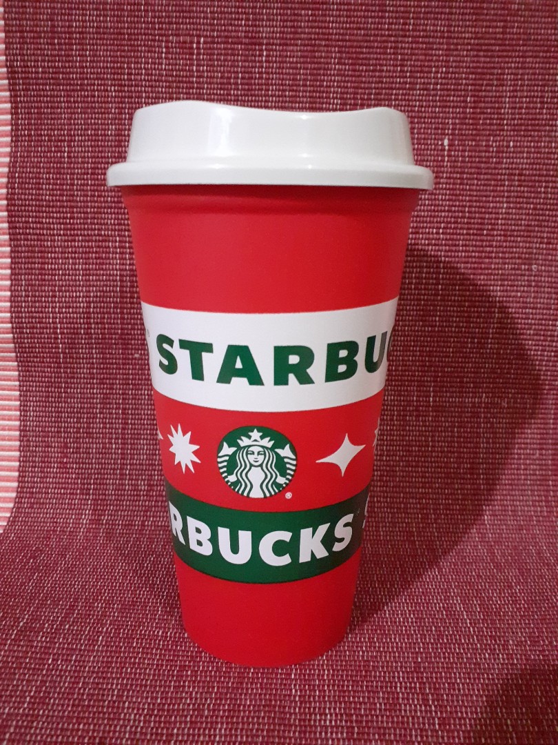 Starbucks Reusable Cup from Mexico Christmas 2021, Furniture & Home