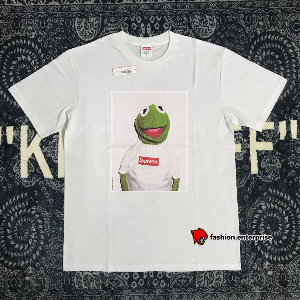 Supreme SS08 Kermit Tee White Men s Fashion Tops Sets Tshirts