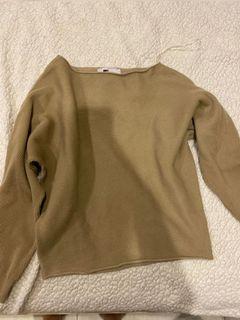 TEMT Nude Brown Sweater Top