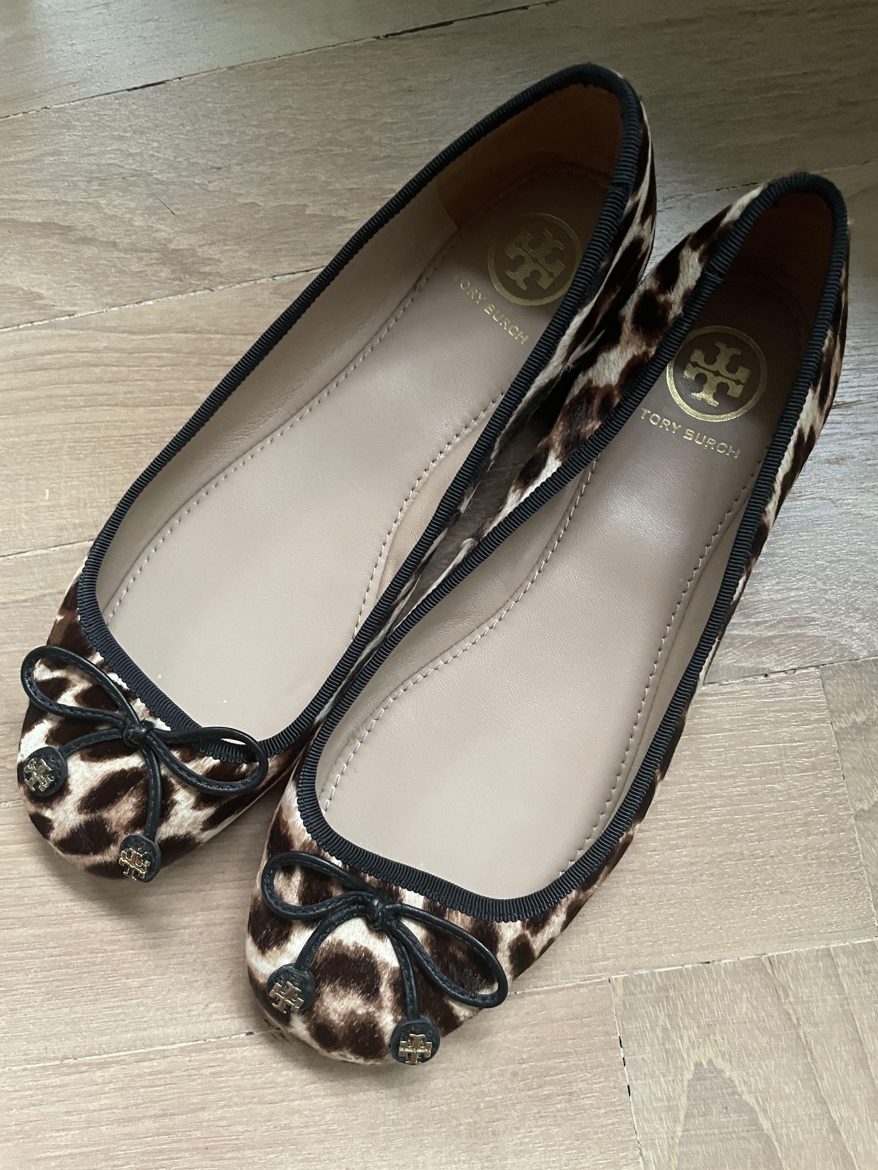 Tory Burch leopard print calf hair ballet flats (US size 7), Women's  Fashion, Footwear, Flats on Carousell