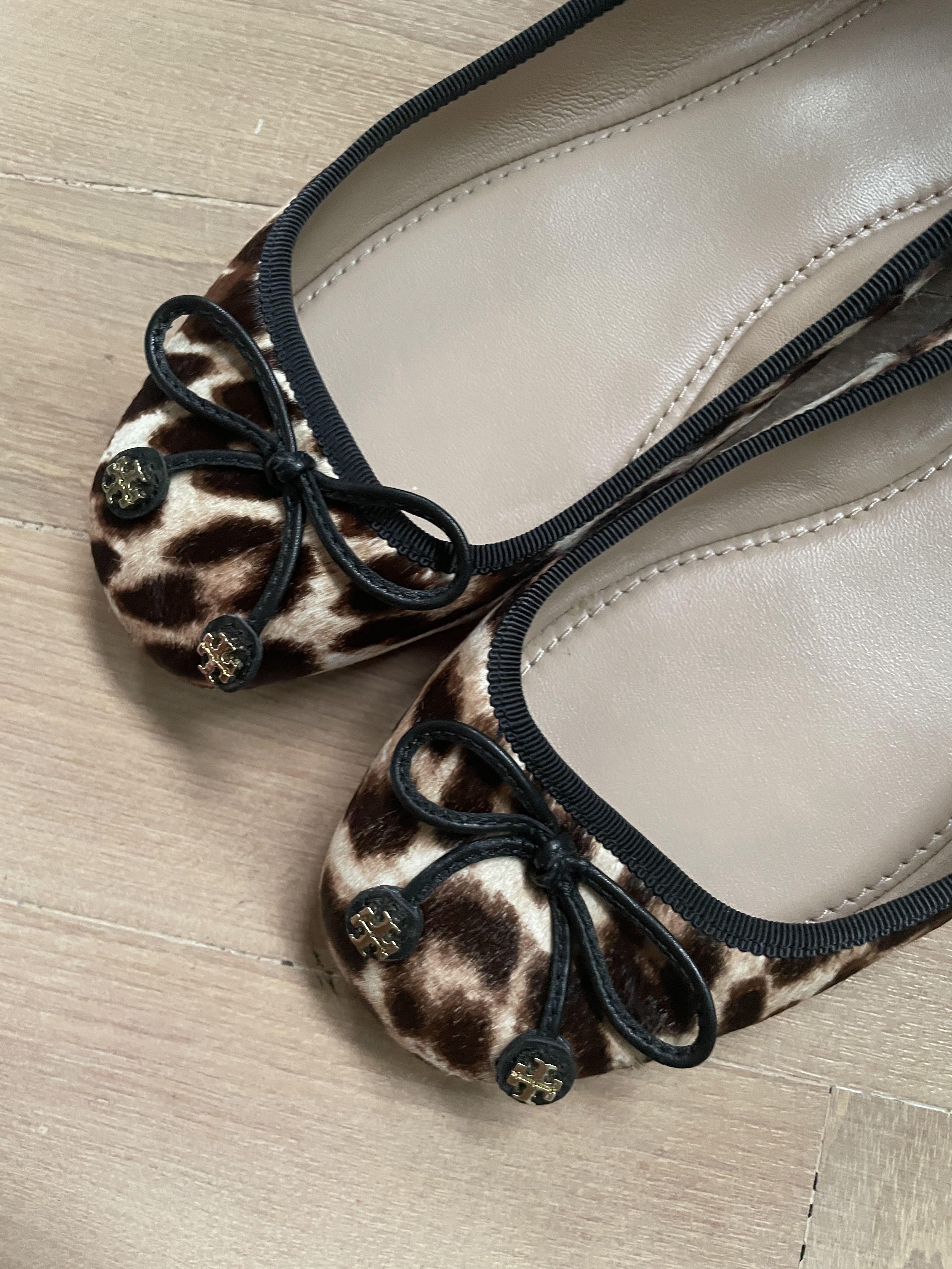 Tory burch cheetah clearance flats